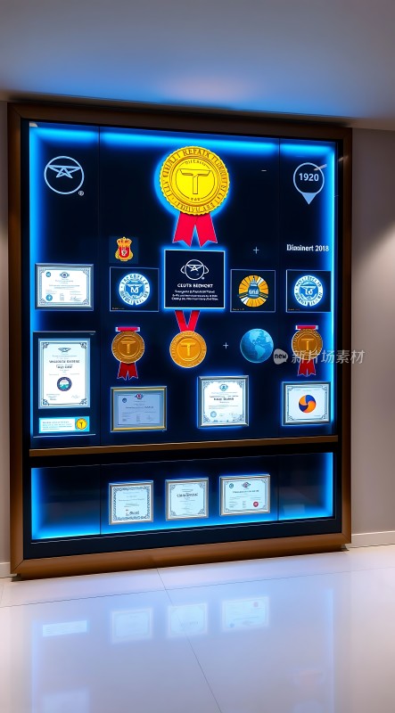 荣誉墙上的光辉成就