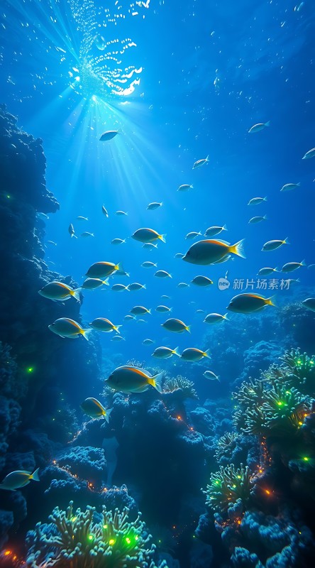 阳光下的海底世界