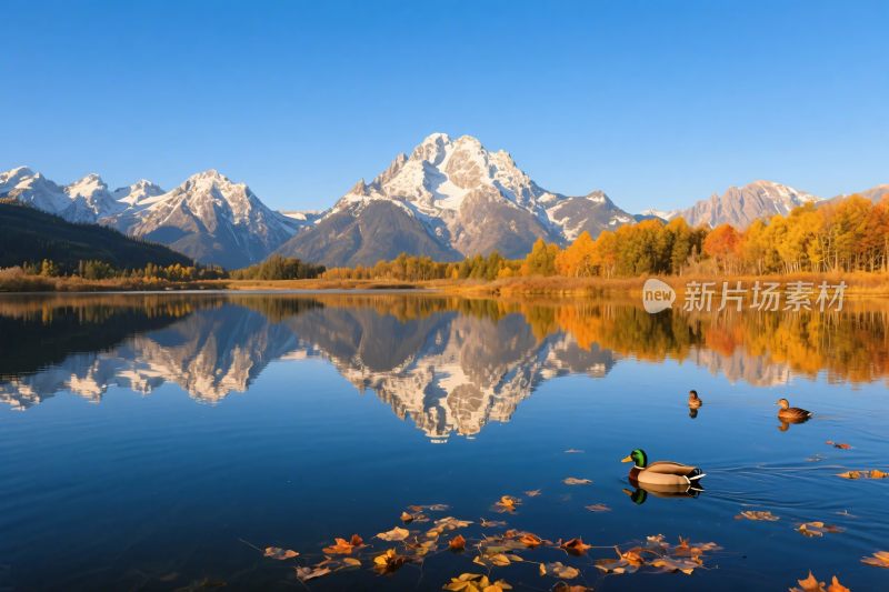 山水湖泊自然风光