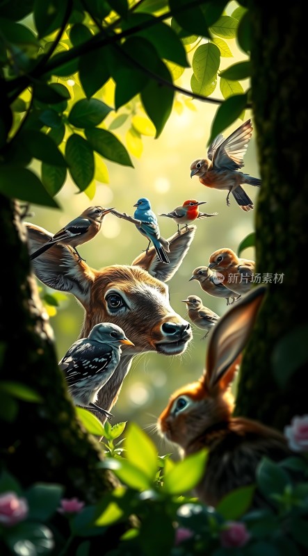 森林里的和谐共处