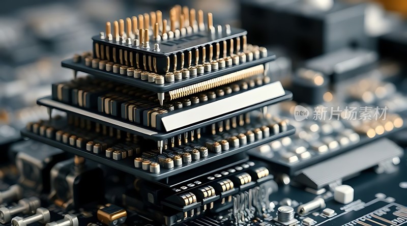 芯片堆叠科技感十足