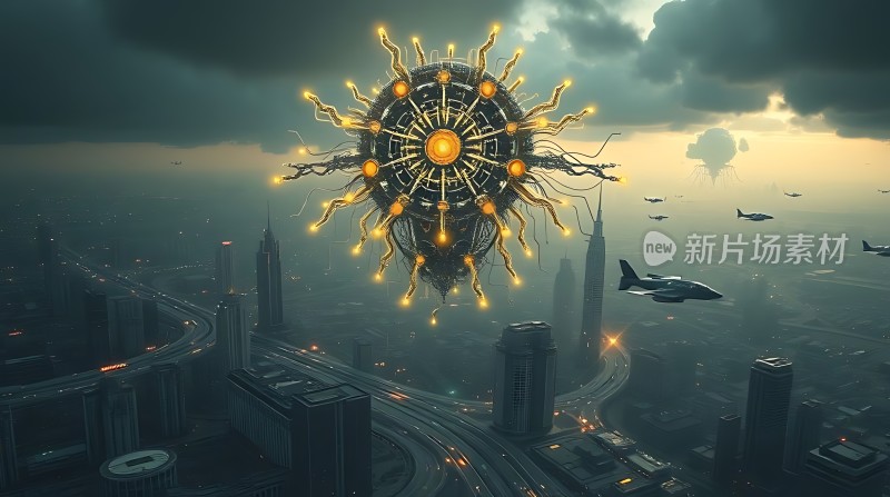 未来科技之城悬浮城市