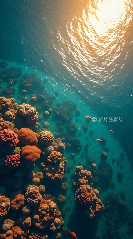 阳光下的海底世界