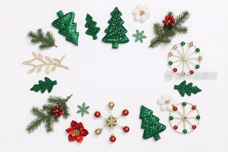 圣诞装饰元素插画