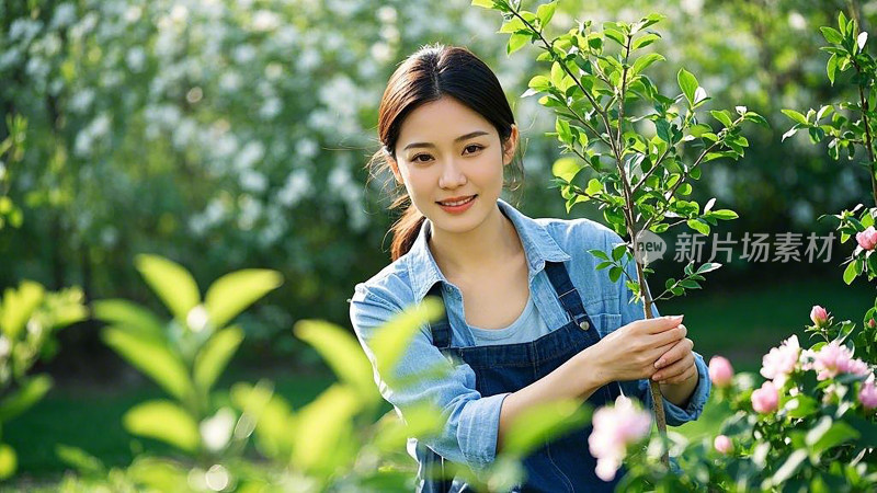 花漾少女的植树时光