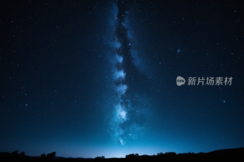 星空田野上方一长串星星高清背景纹理图片