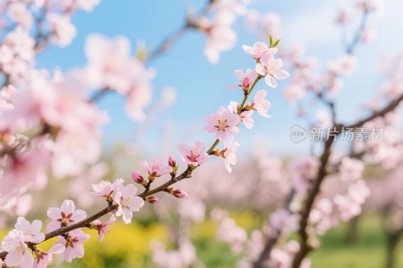 春日樱花绽放图