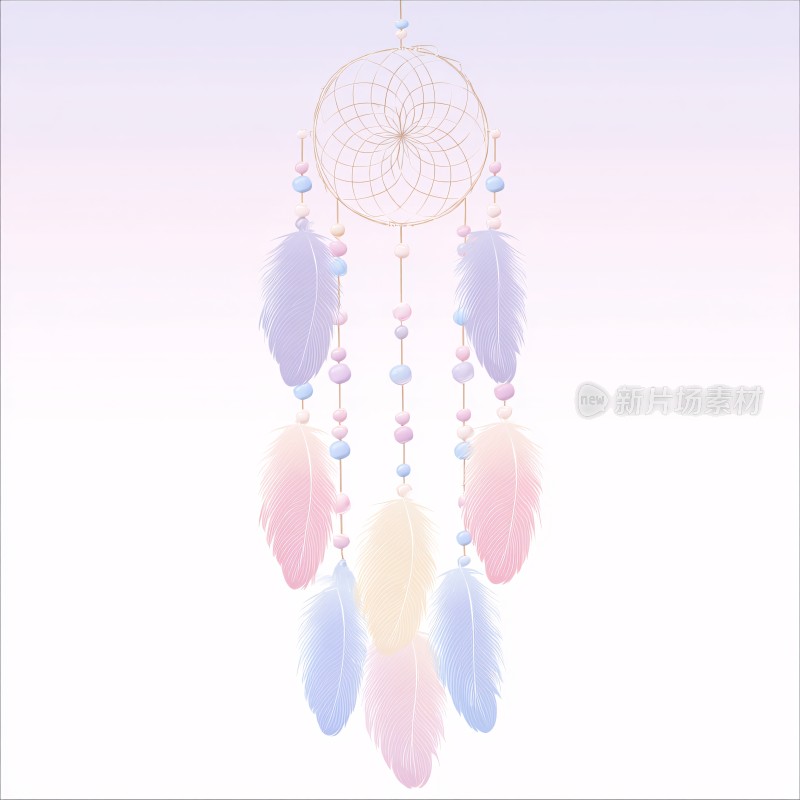 梦幻唯美捕梦网插画