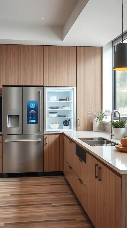 智能冰箱现代厨房设计