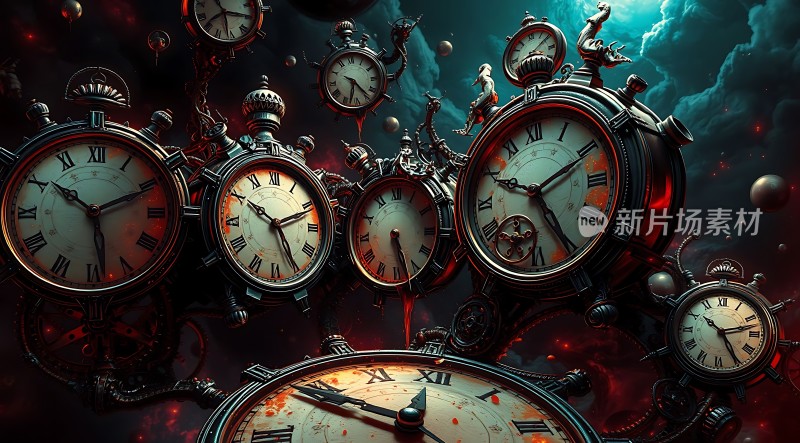 时空交错古老时钟的奇幻之旅