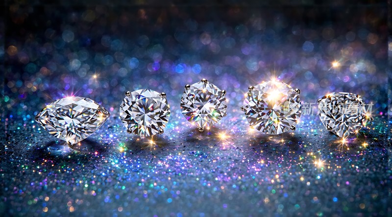 璀璨钻石闪耀夜空