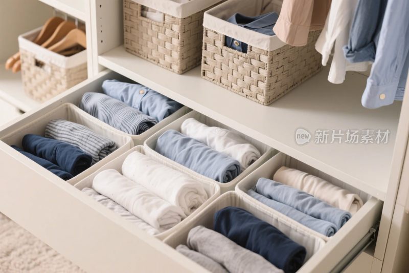 家居衣物收纳展示图