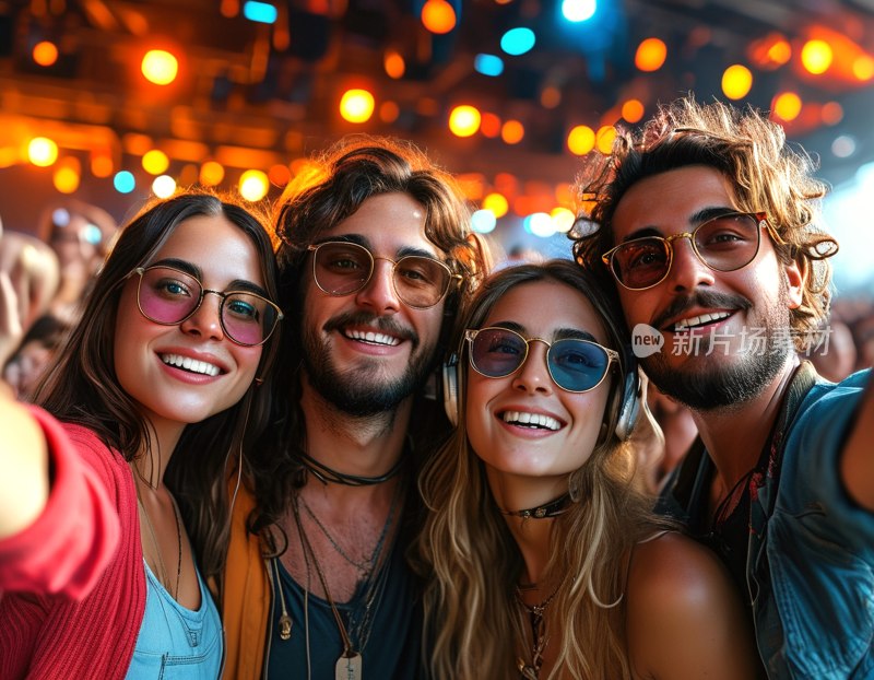 音乐会自拍瞬间