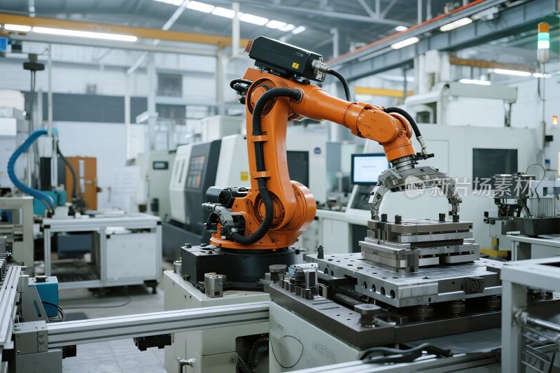 工厂工业机械臂作业场景
