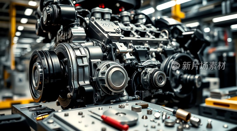 新片场素材精密机械部件展示