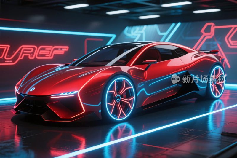 未来风格汽车科幻图