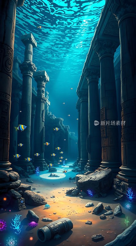 水下古建筑遗迹