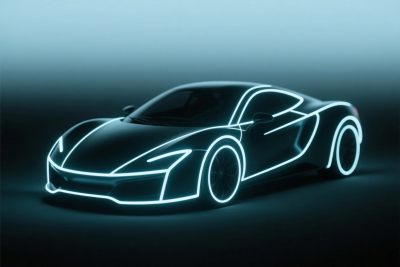 霓虹灯跑车插画 霓虹灯跑车插画