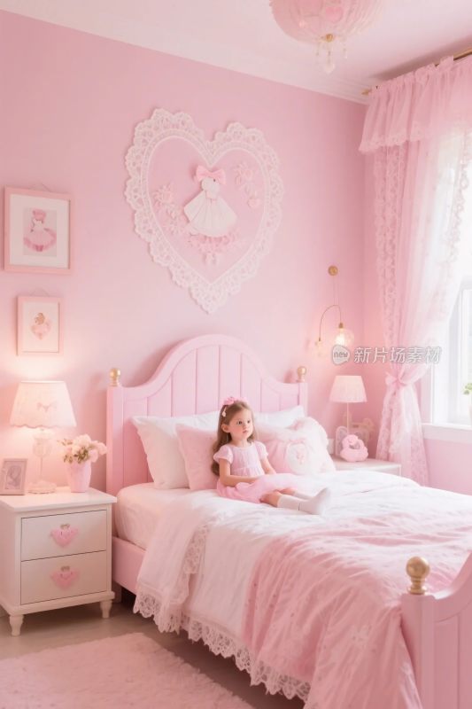 粉色女孩卧室场景