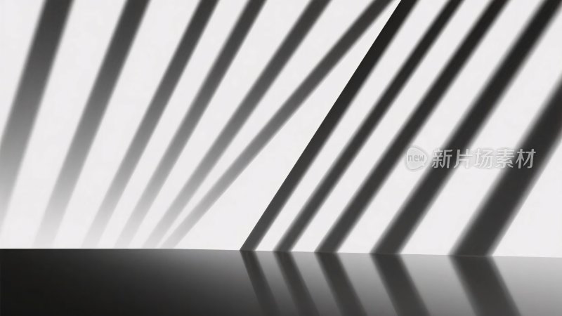 黑白线条光影抽象画面