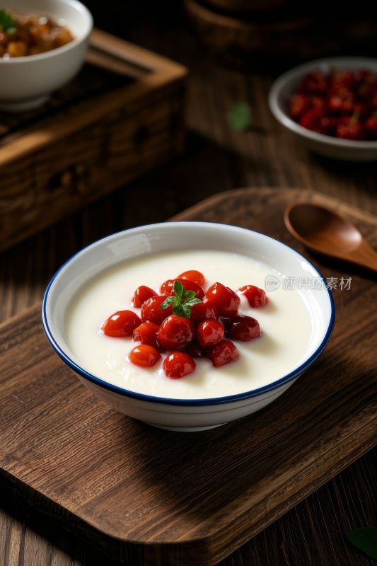 双皮奶中国传统经典美食中式家常美味食物