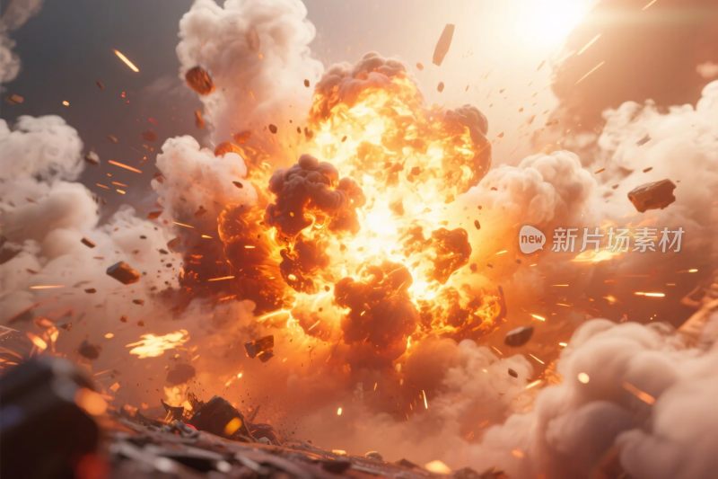 爆炸特效艺术画面