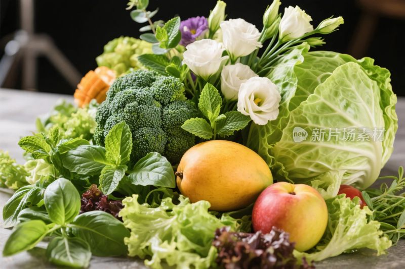 蔬菜水果花卉组合