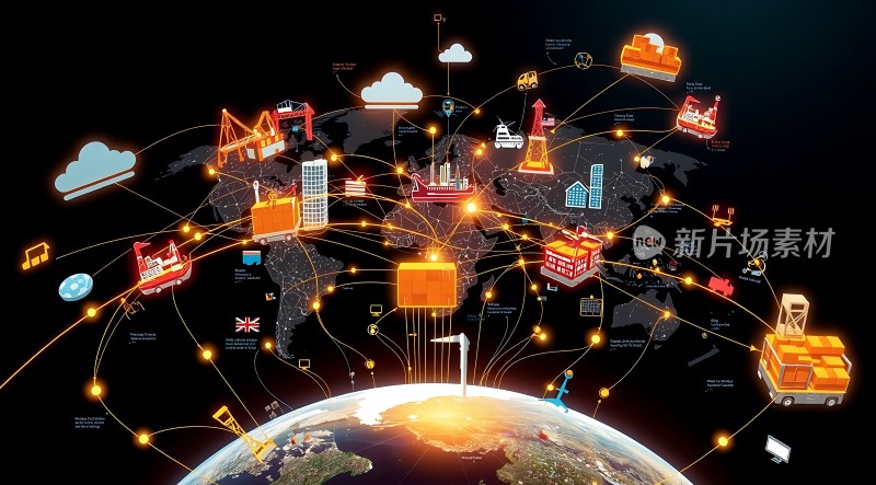 全球物流网络连接世界