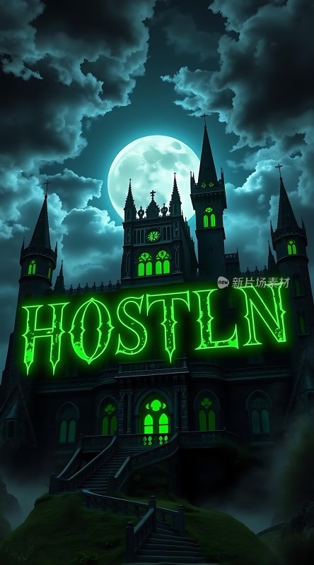 鬼影幢幢的城堡之夜