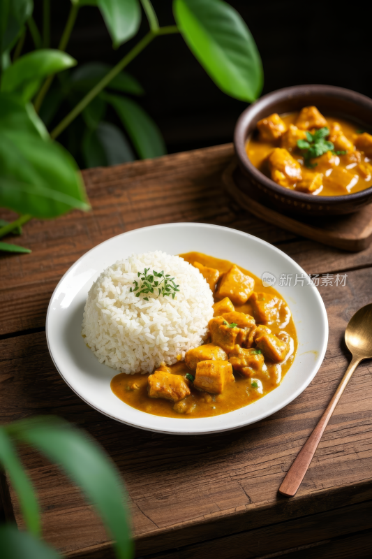 咖喱鸡饭中国传统经典美食中式家常美味食物