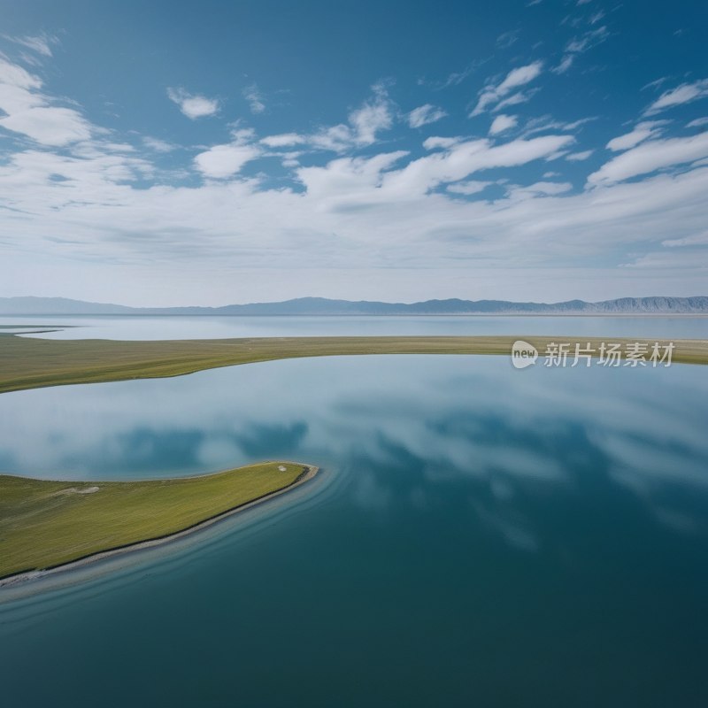 青海可鲁克湖夏日风光
