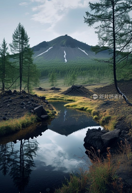 阿尔山火山秋色