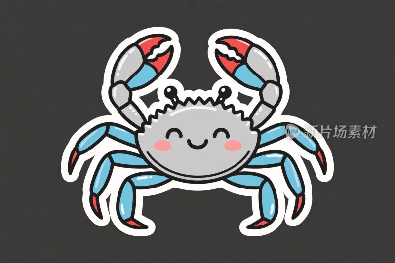 卡通螃蟹形象