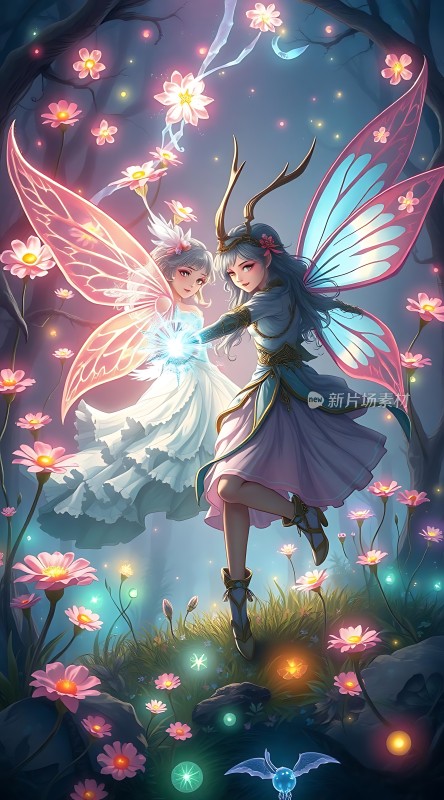 夜幕下的精灵之舞