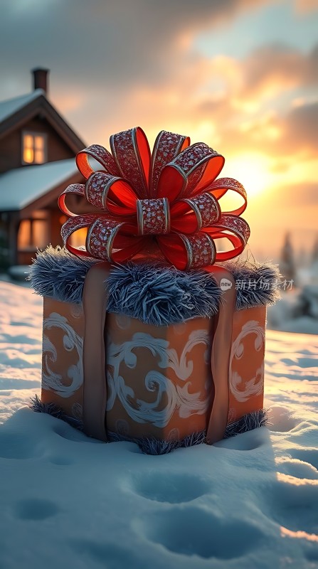 雪地里的神秘礼物