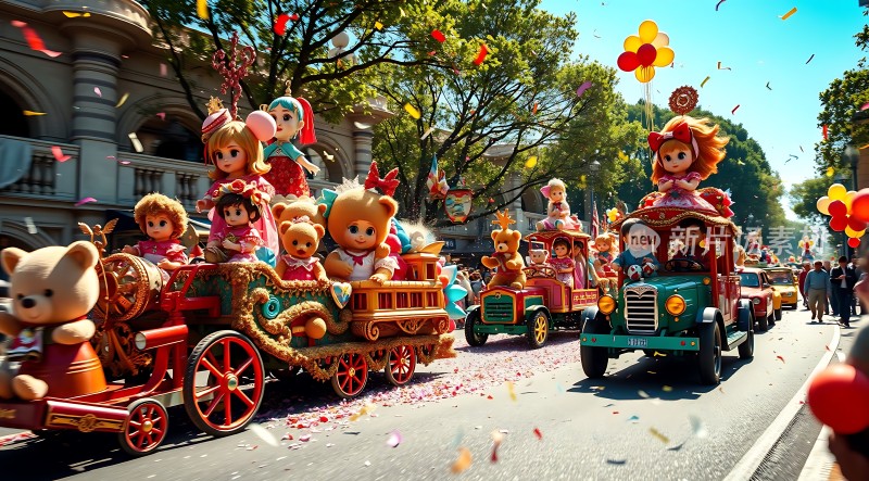 卡通人物游行盛况空前