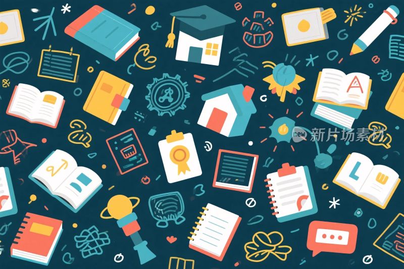 教育学习插画素材