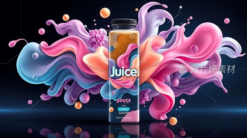 果汁饮料广告宣传图