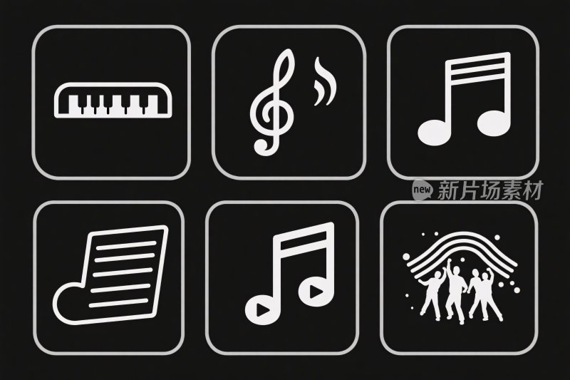音乐主题图标集合