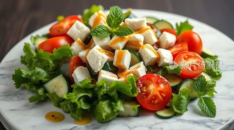 清新沙拉色彩缤纷健康美味！