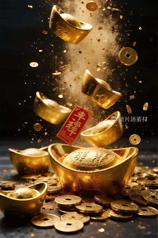 金财汇聚喜庆图