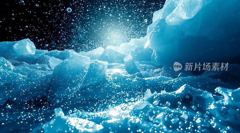 冰封世界晶莹剔透