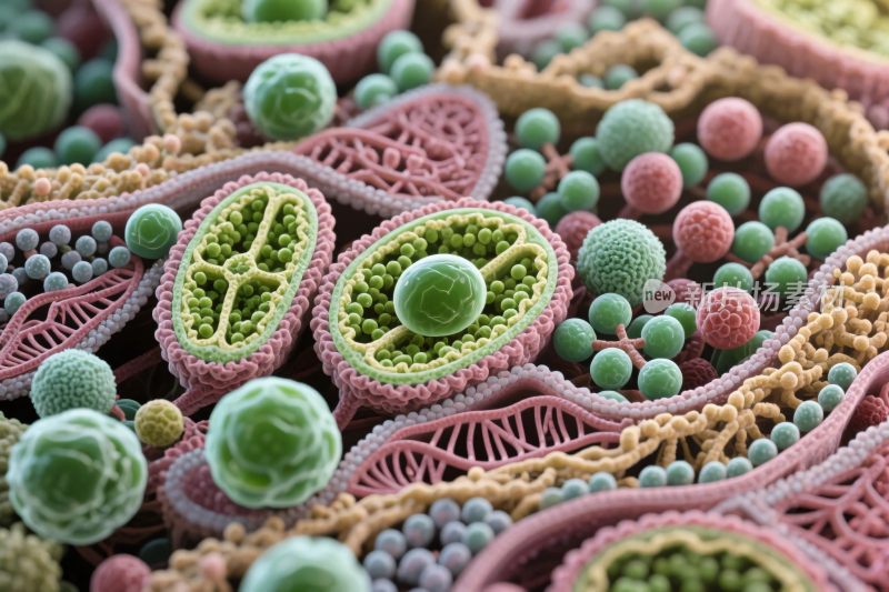 微观细胞微生物结构