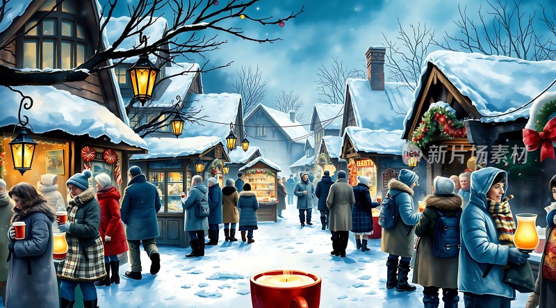 冬日集市暖意融融