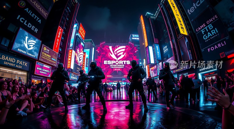 电子竞技新时代未来城市街景