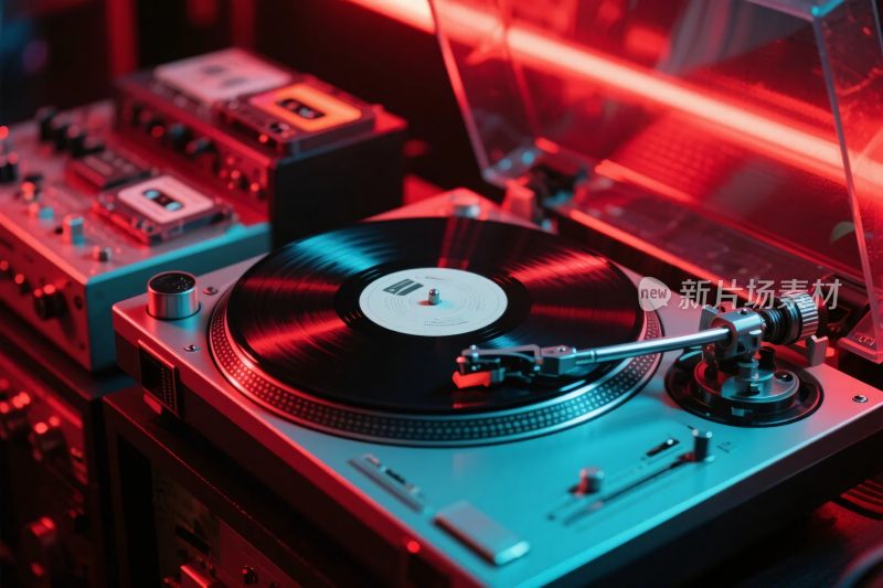复古唱盘黑胶唱片音乐