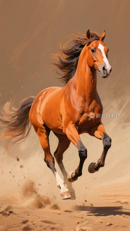 奔跑的骏马