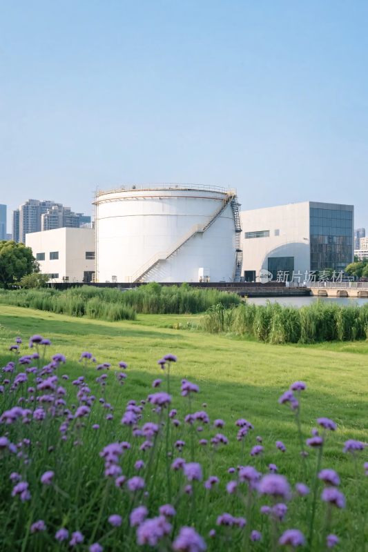 工业设施自然景观场景