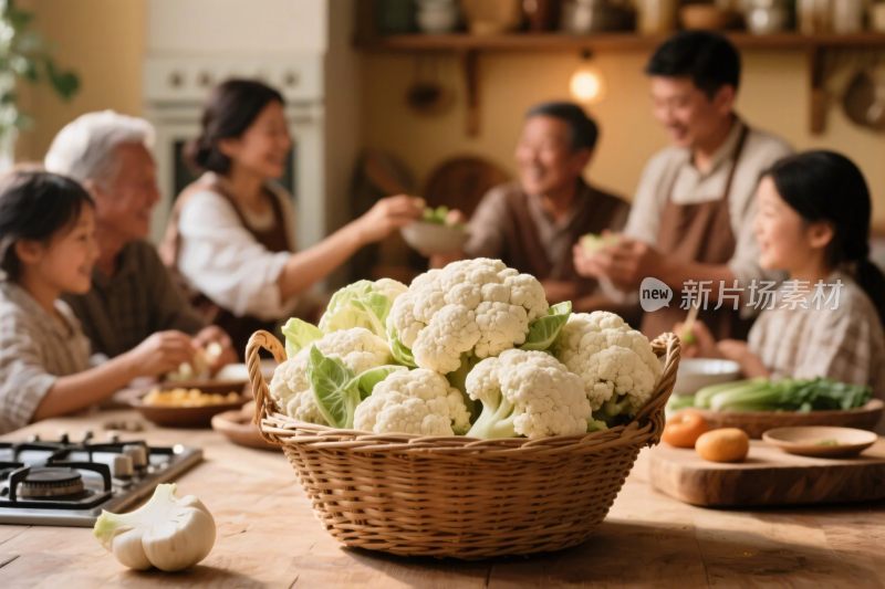 家庭厨房温馨场景