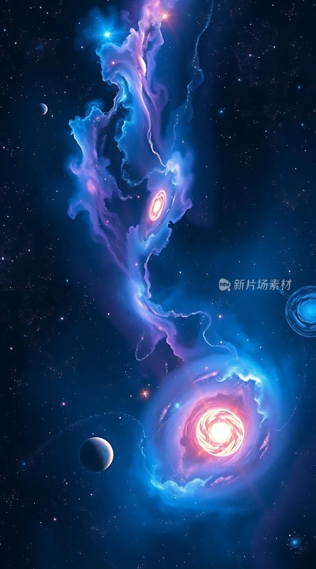 宇宙奇观星云与黑洞
